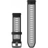 Сменный ремешок для часов GARMIN FORERUNNER 965 (22 мм), черный/серый 010-11251-9Y